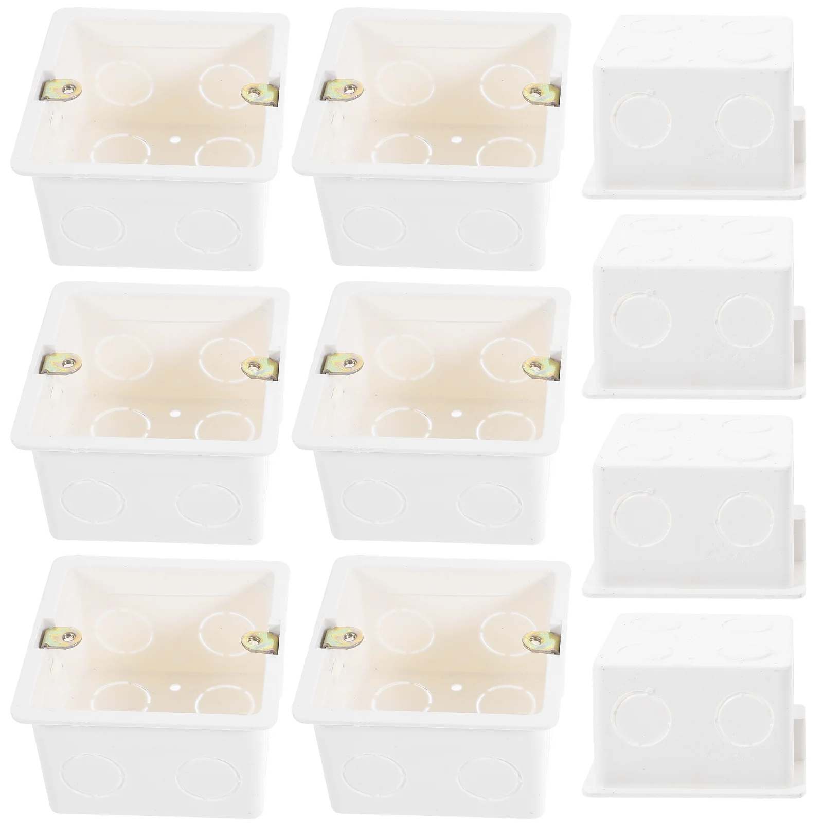 

10pcs Hidden Wall Boxes Socket Junction Boxes 86 Type Electric Mounting Boxes