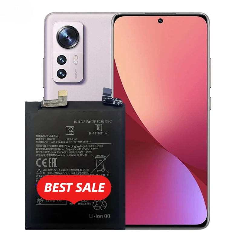 Фото Аккумулятор BP46 для мобильного телефона Xiaomi Mi 12, высококачественная сменная батарея большой емкости, элементы класса А, с инструментами для замены №4