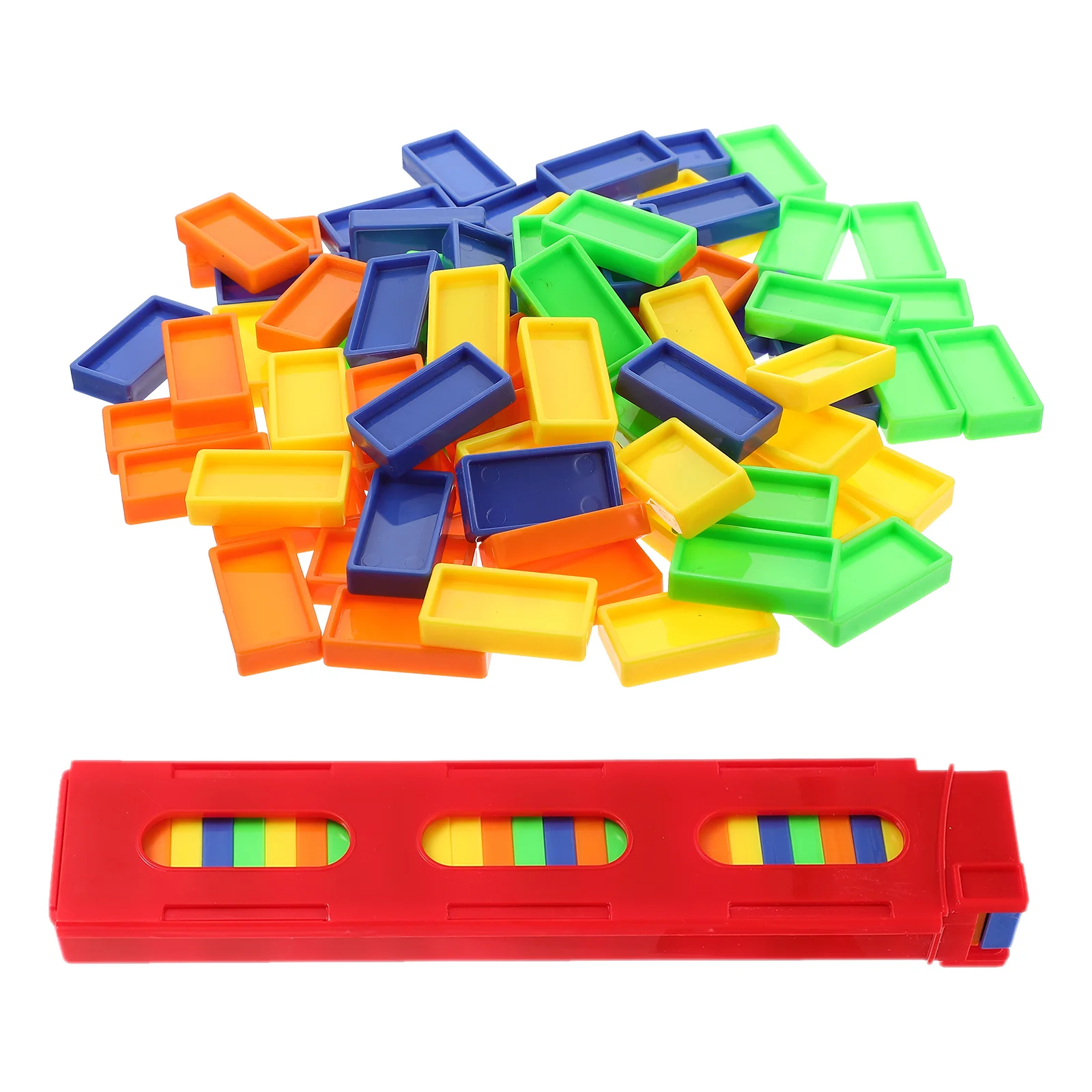 

5 Bags Dominoes Child Blocks Toy Early Education Plaything Game Dominos Kids Building Toddler Set Pedal
