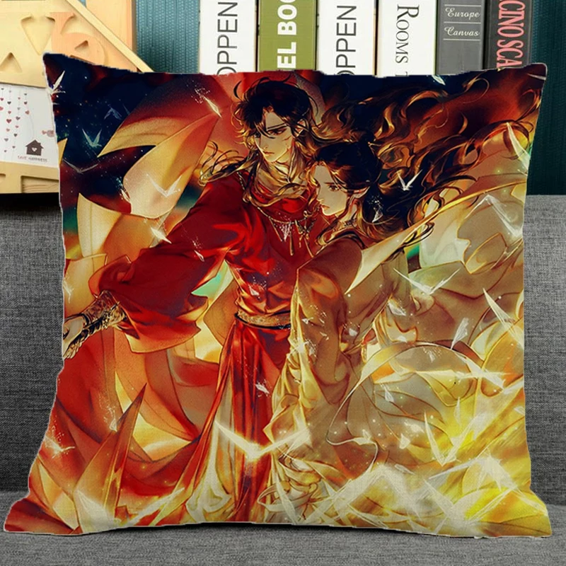 

Heaven Official’s Blessing Pillowcase Pillowcases for Pillows Decor Home Cushion Covers 45*45 Short Plush Body Pillow Cover Bed