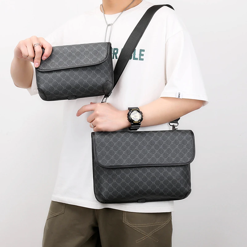 Модные мужские сумки на плечо из искусственной кожи через bolsos para hombre