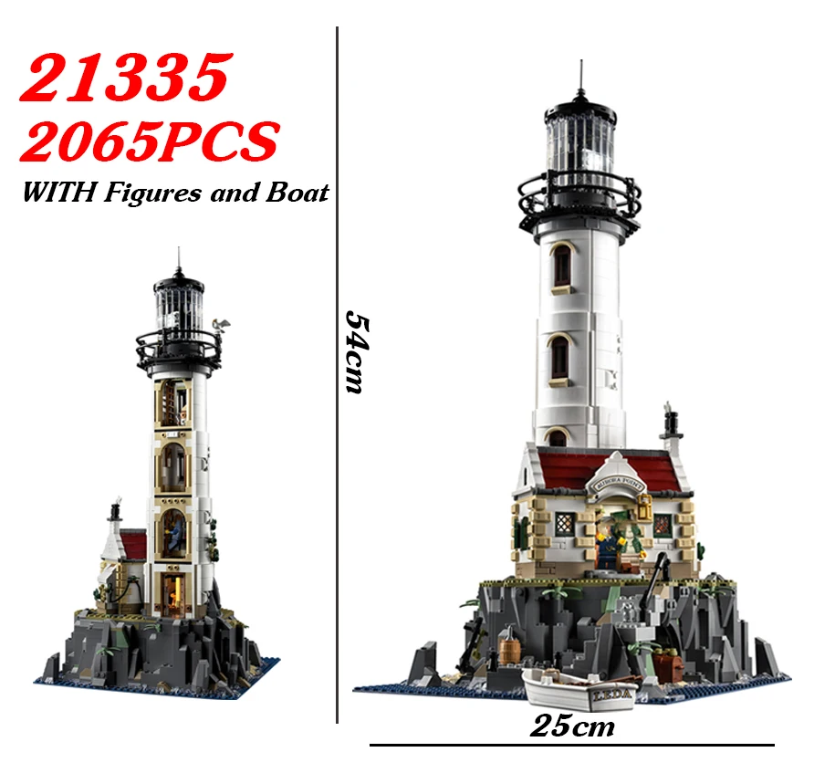 

2023 New Pre-sale Electric Lighthouse 21335 2065pcs Model Building Block Assembly Kit Children's Toy Gift