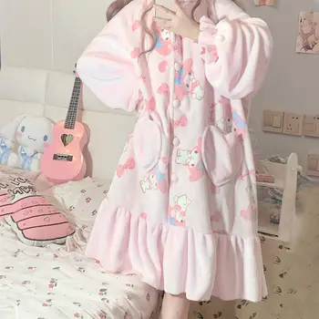 My Melody Kawaii Two-Piece Winter Nightgown Set 2