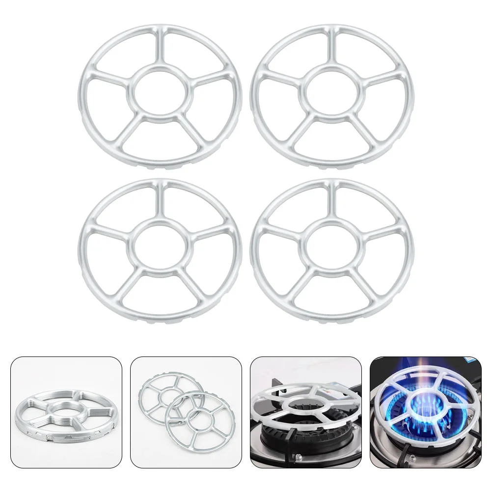 

4Pcs Metal Stove Wok Ring Metal Gas Stove Rack Pot Stove Rings Kitchen Wok Supports