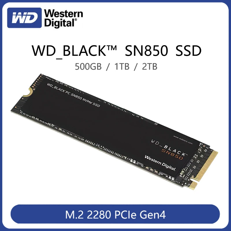 Встроенный твердотельный накопитель Western Digital WD_BLACK SN850 1 ТБ Φ M.2 2280 PCIe 4 0 Gen4