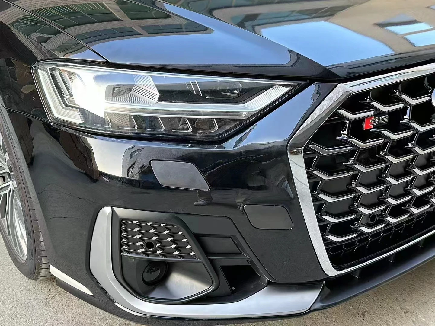 Передний бампер в стиле хорха D5-2023 для 2019-2022 A8 модификация из полипропилена D5/A8 на