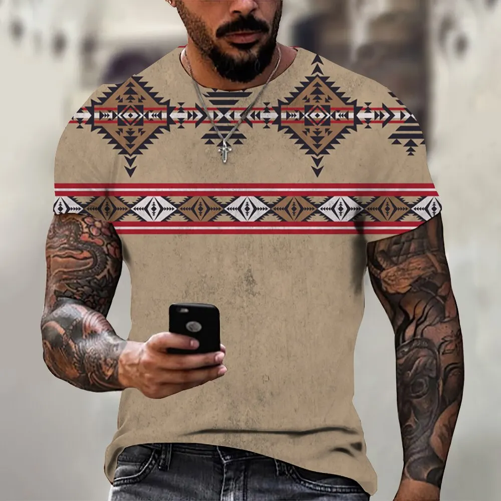 

Men's T-Shirt Custom Printed 3Dt Shirt Retro Men's Summer Classic Top Short Sleeve Casual Street Oversized T-Shirt 2Xs-6Xl