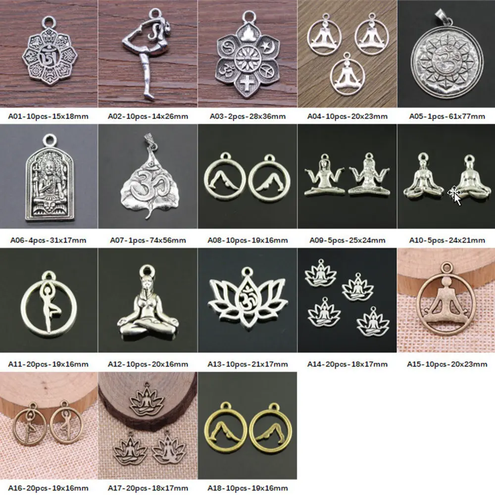 

New Arrival Yoga Charms For Jewelry Making Gifts For Women