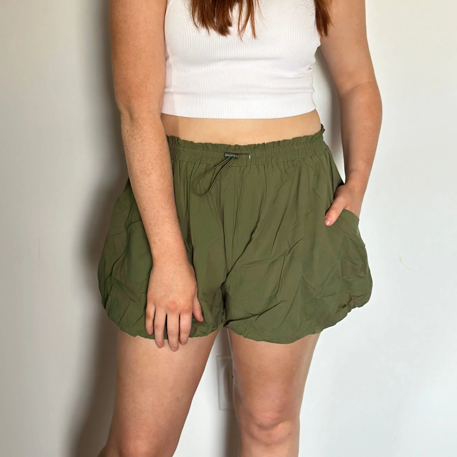 Женские летние пышные шорты-клеш Gaono Y2k с завязками и оборками на подоле