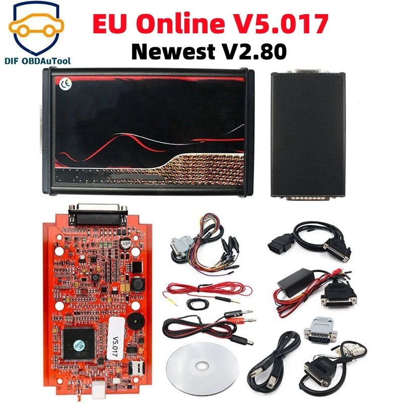 Автомобильный программатор KESS V2 V2.80 V5.017 EU Red PCB KTAG V7.020 V2.25