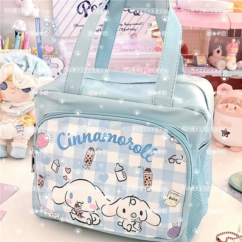 

Sanrio серия портативный мульти-карманный Clow Ланч-бокс сумка портативный открытый большой емкости Ланч-бокс сумка