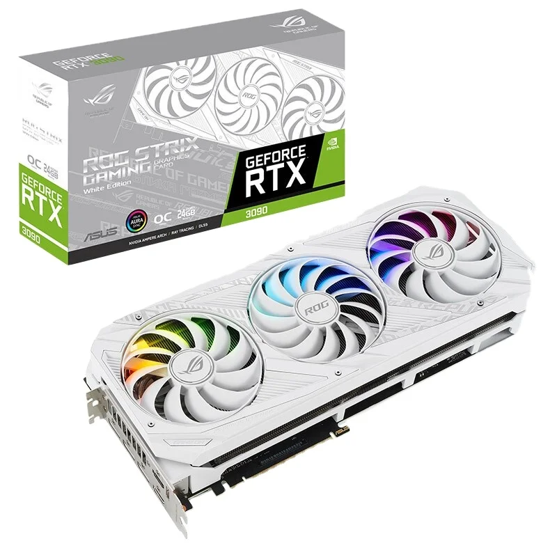 

original new As us ROG- RTX3090-O24G white Graphics Card of a s u s