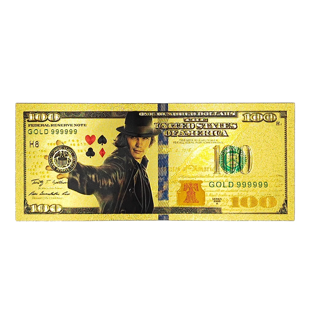 Изысканная 31 пленка и телевизор периферийная Золотая фольга для банкнот 100