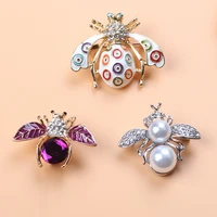 cartoon cute pearl bee brooch ladies party accessories insect pearl brooch brooch clothing accessories