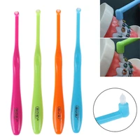 1pc small head orthodontic teeth toothbrush soft hair decayed tooth brush interdental brush dental floss oral hygiene