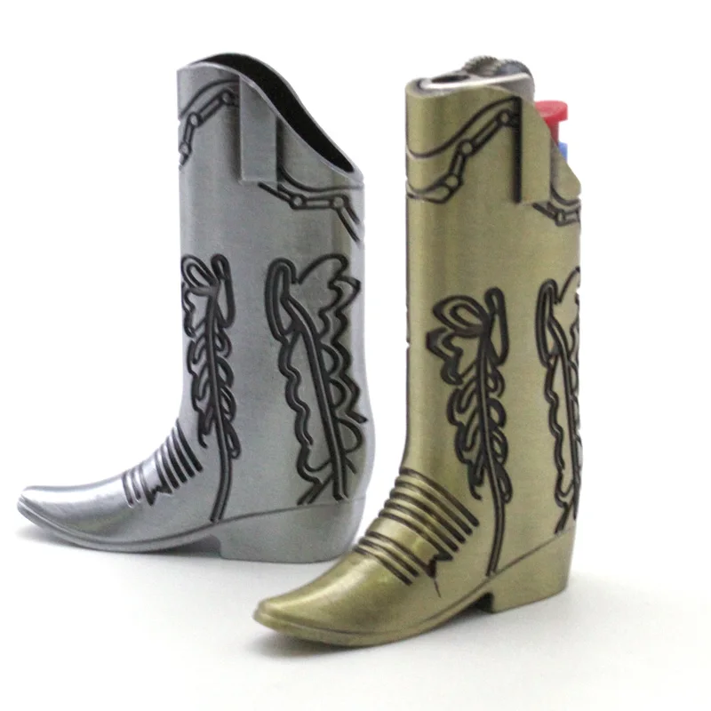 Ретро-сапоги металлический чехол для зажигалки держатель мини-размера Bic рукав J5