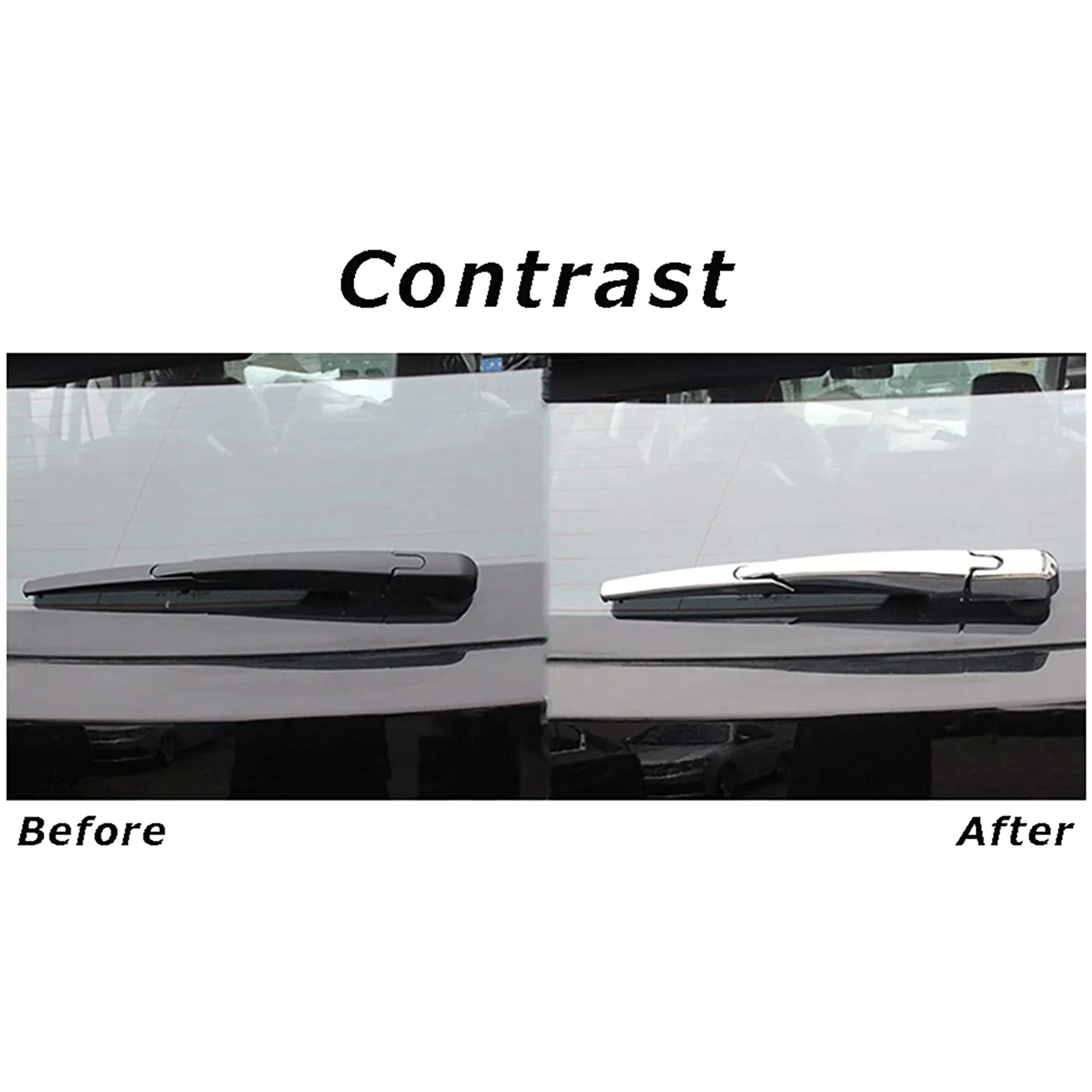 Для Peugeot 5008 ABS хромированная задняя крышка багажника стеклоочиститель украшение