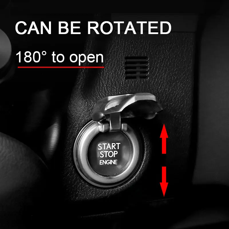 Car One-click Start Button Engine Protective Cover For Nismo Nissan Embiem Qashqai Juke Leaf Micra NOTE Patrol X-TRAIL Pulsar