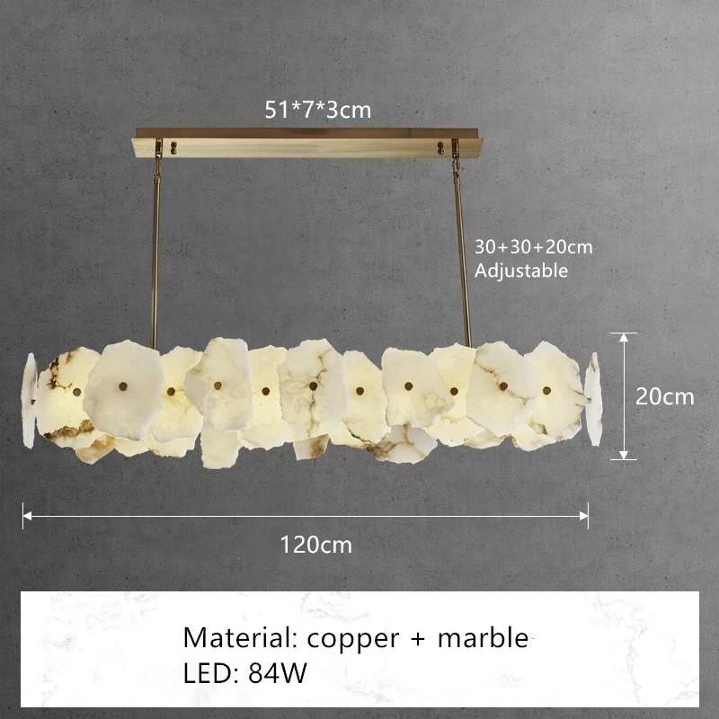 

Подвесные светильники IWP из меди и мрамора