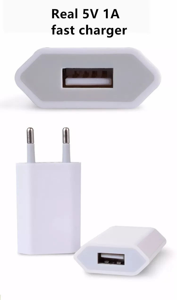 

Lot Travel Wall Charging Charger Power Adapter USB AC EU Plug For Apple iPhone X XS MAX MR 8 7 6 6s 5 5S SE 5C 4 4S 3GS