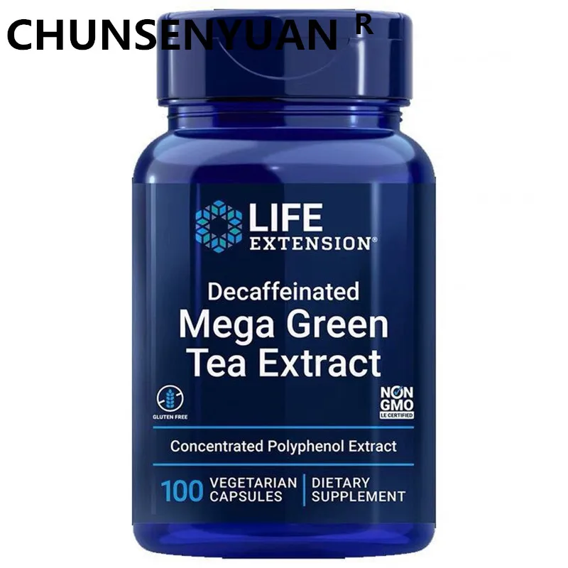 

Decaffeinated Mega Green Tea Extract Tea Polyphenol 100Capsules