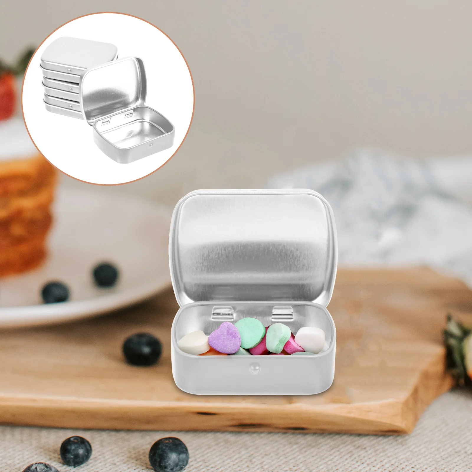 

Tin Box Accessories Organizer Small Objects Wedding Candy Tins Iron Containers Spice