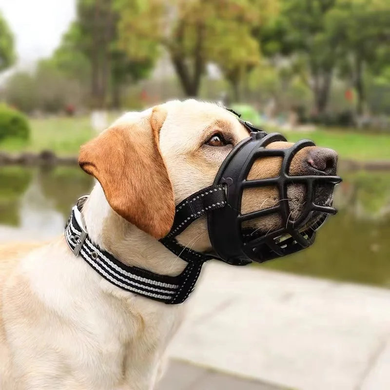

Silicone Dog Mouth Mask Small and Medium Dog Rottweiler Cathrow Golden Retriever Bite Mouth Cage Pet Accessories Dog Walking