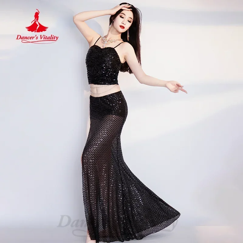 Женский костюм для танца живота комплект из двух предметов топ без рукавов с