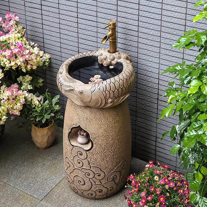 Умывальник наружный балкон встроенная колонна умывальник от пола до потолка