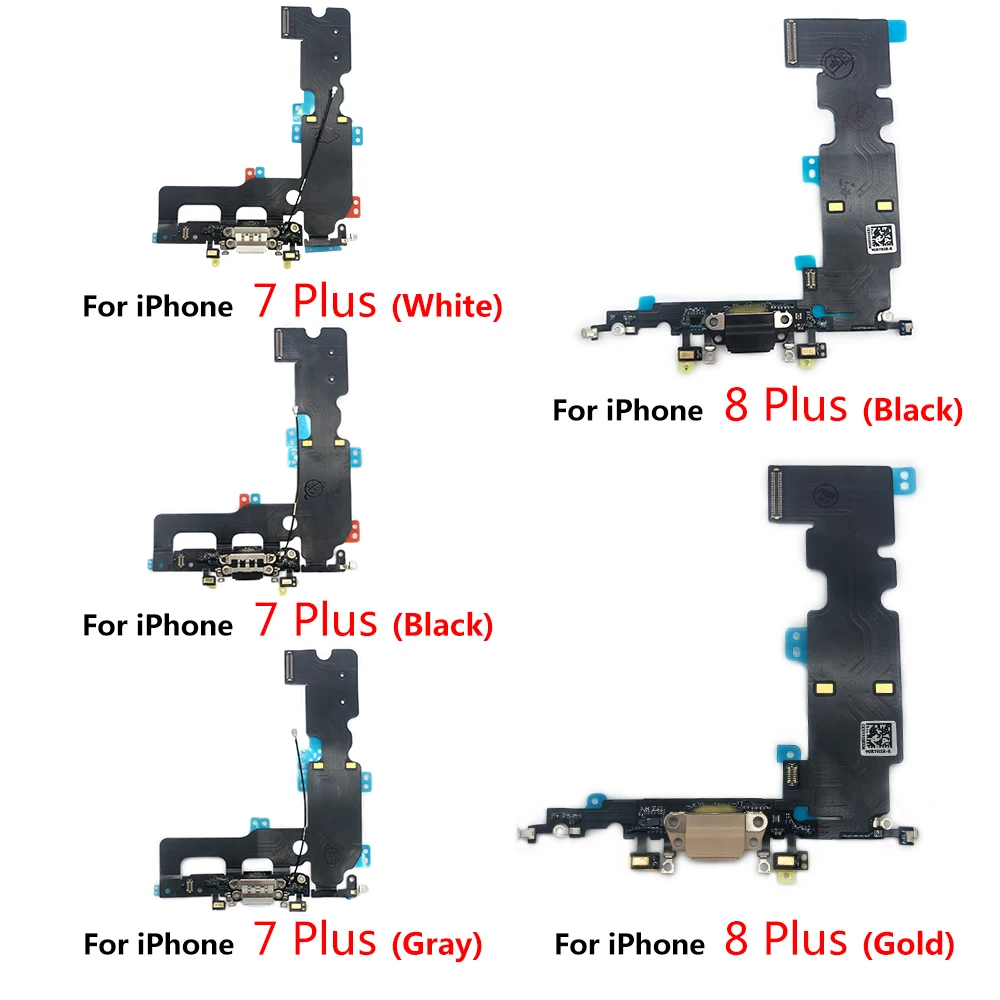 Najtaniej 100% Oryginalny Dla Iphone 7 8 Plus X XS USB ładowarka Mic Port Dock Złącze ładowania Flex Cable