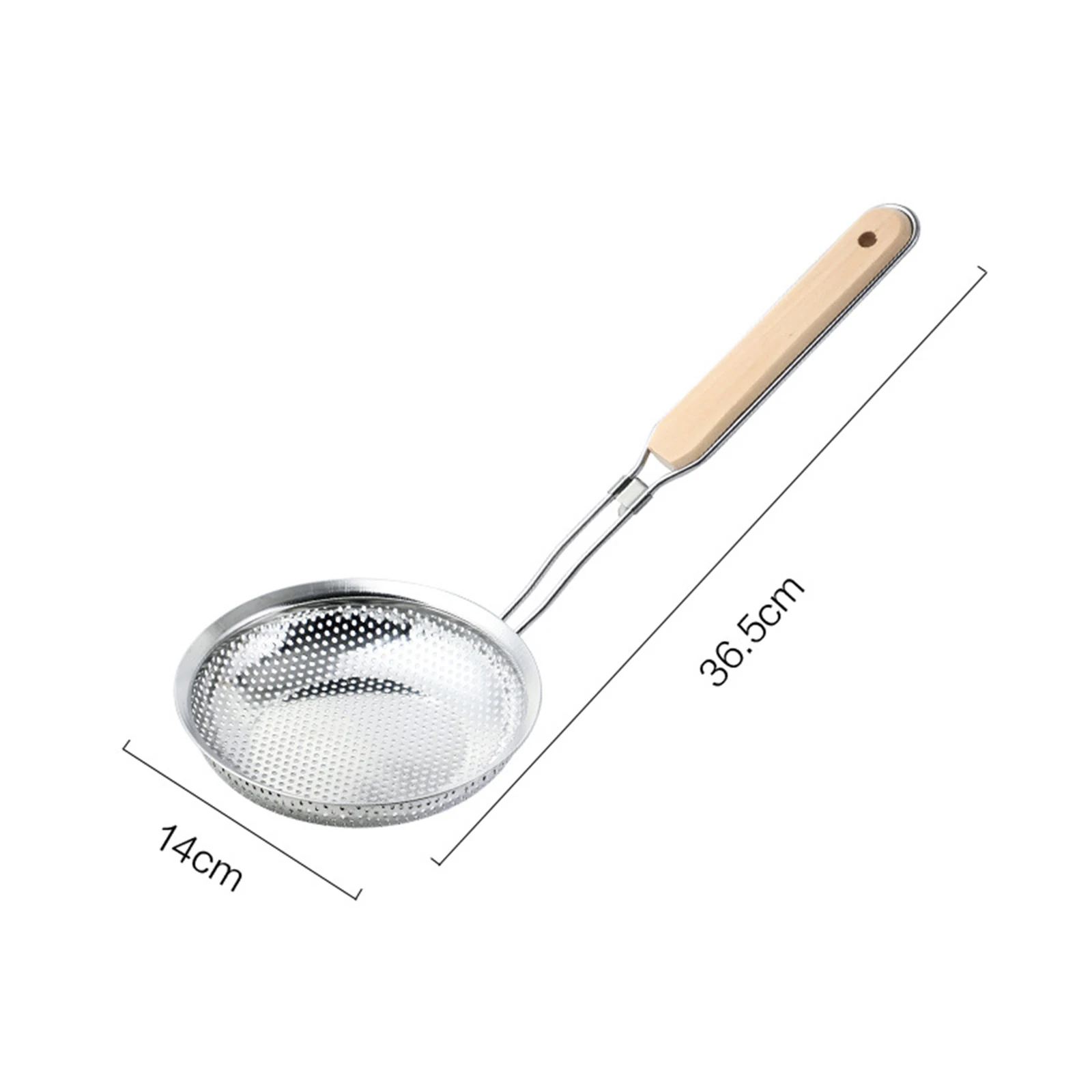 

Stainless Steel Round Skimmer Strainer Ladle Spoon Colander Mesh Deep Fryer Oil Frying Scoop Noodles Dumpling Sieve