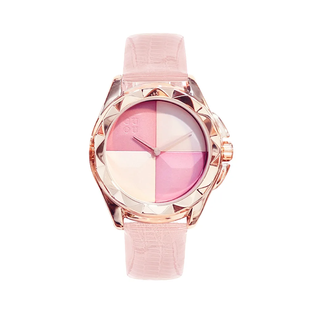 

Fashion Round Quartz Marble Dial Casual Wrist Watches Leather Strap Fashionable Clock Waterproof Wristwatch for Women