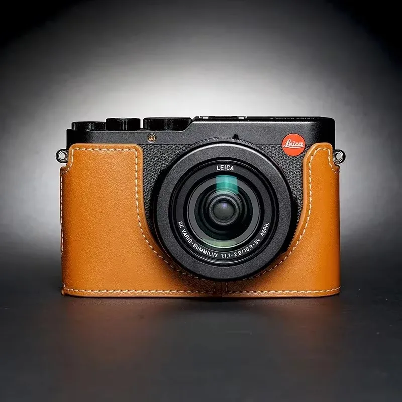 Фото Для Leica DLUX8 D-LUX8 Высококачественный получехол ручной работы из натуральной кожи, сумка, чехол для тела, аксессуары для камеры №4
