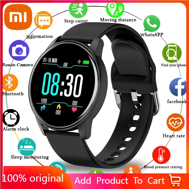 

Xiaomi Smart Watch Men Full Touch Screen Sport Fitness Watch IP67 Waterproof Bluetooth For Android Ios Smartwatch Men Fitness