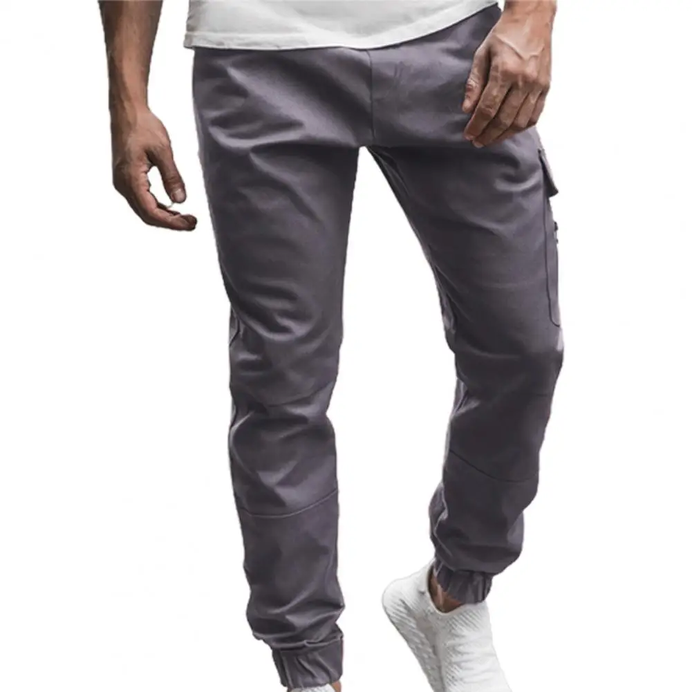 

Брюки мужские однотонные, модные удобные Формальные повседневные до щиколотки, в европейском и американском стиле, на все сезоны