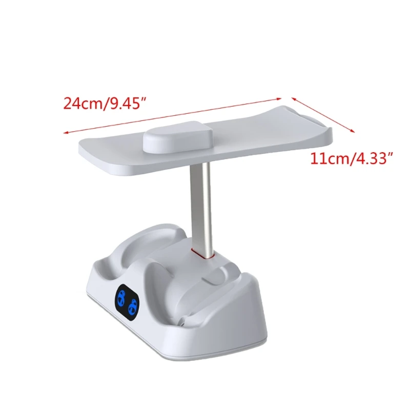 

Virtual Reality Controller Charging Dock Display Rack for PS VR2 Headset Controller Storage Stand Display Racks Y4QF