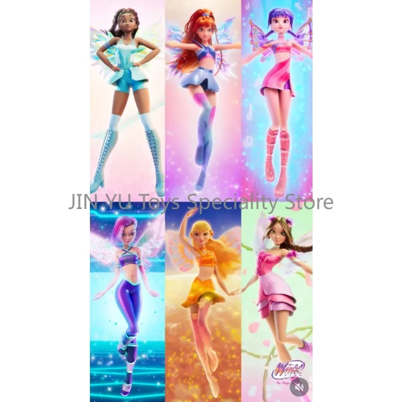 Фото Коллекционные куклы Winx Club 2025: 6 модных фей, 10,5 дюймов, с крыльями и мерцающими нарядами. Игрушки для девочек: Блум, Стелла, Флора. №5