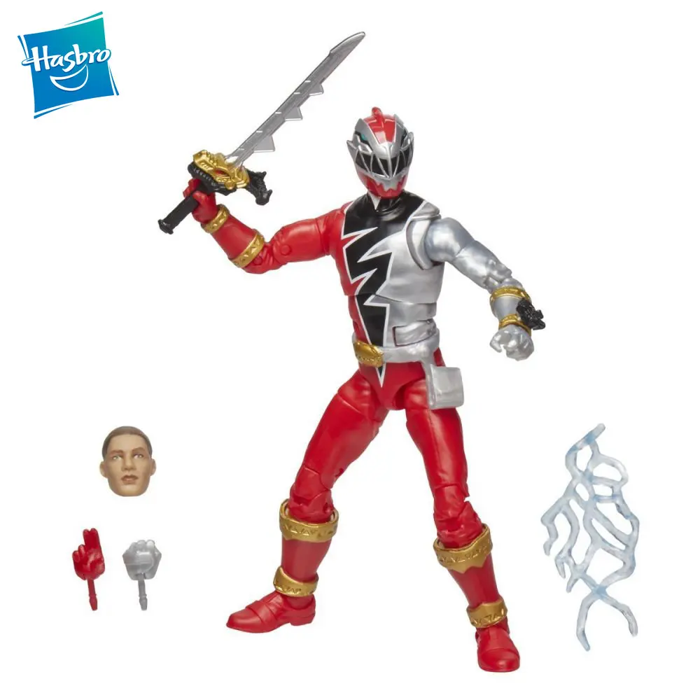 

Фигурка из натуральной кожи Hasbro Power Dino Fury Red Ranger, 6 дюймов, молния, коллекционные модели игрушек