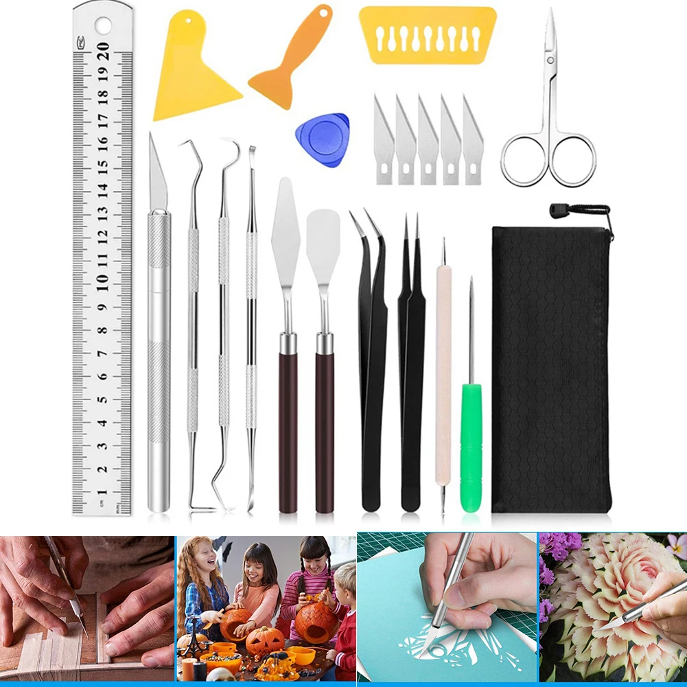 

High Quality Useful Brand New Craft Tool Kit Weeding Tool Basic Non Slip Vinyl Tool Accessories Lettering Kits Scraper