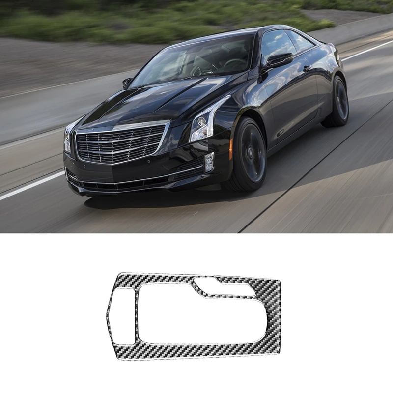 

1Piece Carbon Fiber Accessories Central Console Gear Shift Panel Cover Trim Fit For Cadillac ATS 2014-2020