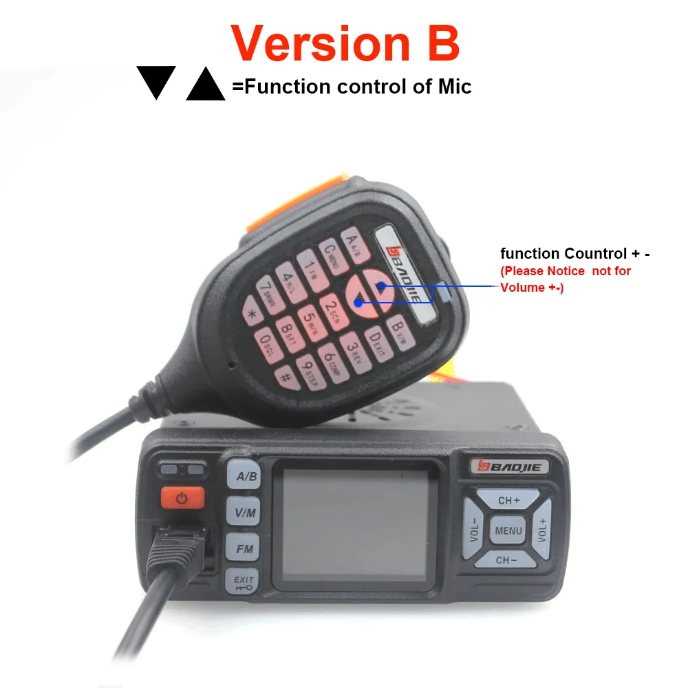 BAOJIE BJ-318 Walkie Talkie 25W Mini Dual Band VHF 136-174MHz UHF 400-490MHz FM Ham Radio Two Way Radio 10 km Upgrade of BJ-218