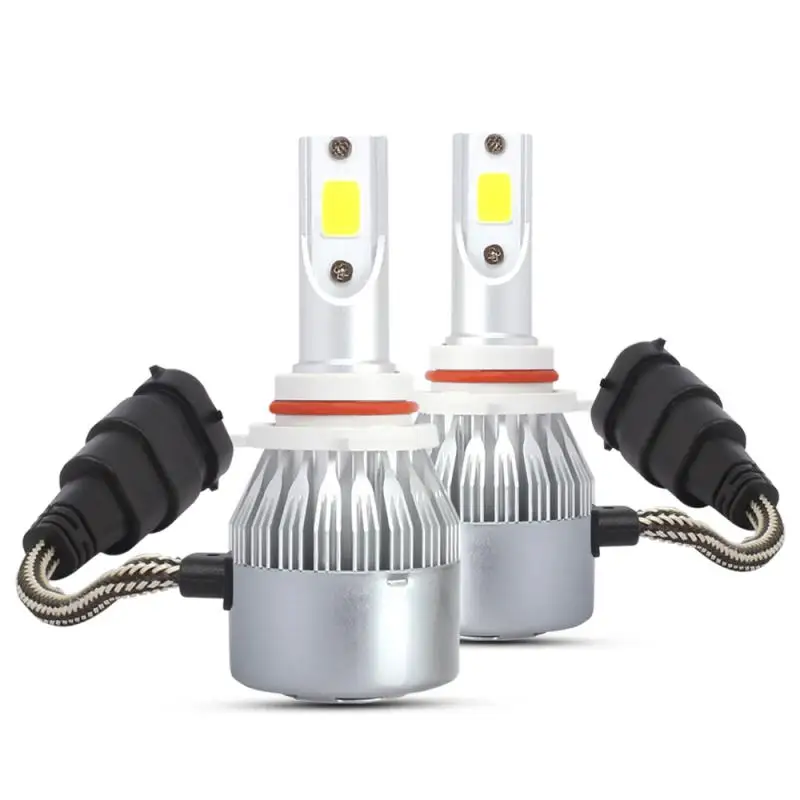 

2Pcs Car Headlight Bulbs 9005 9006 H1 H3 H7 H8 9 11 LED Lights 8000LM 3000K 72W Auto Headlamps 9-32V Fog Light