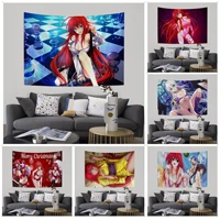 high school dxd tapestry art printing japanese wall tapestry anime cheap hippie wall hanging