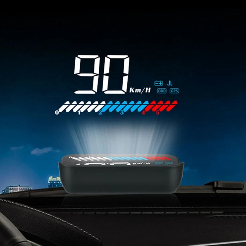 M7 GPS HUD Автомобильный дисплей OBD2 на лобовом стекле скорости бортовой компьютер