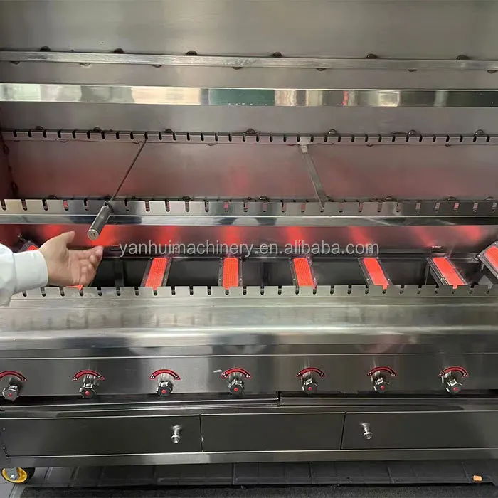 Лидер продаж машина для обжарки курицы брикет Бразильская родирования газовый