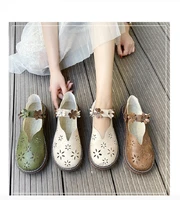 retro mary jane flats platform shoes hollow lolita shoes womens loafers new summer casual literary shoes moccasins lady flats