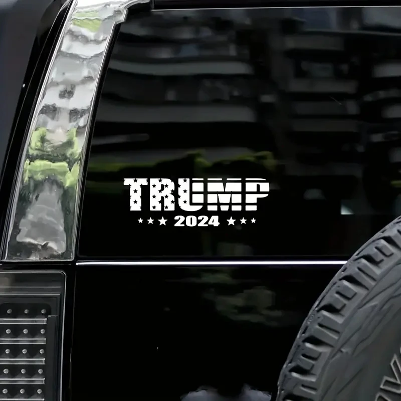 Наклейка на автомобиль с флагом Трампа 2024 Сохранить Америку великим Дональдом