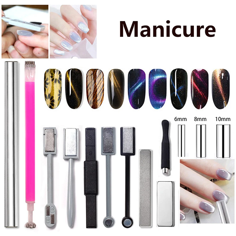 Магнитная палочка кошачий глаз для ногтей прочная пластина УФ-геля 3D линейная