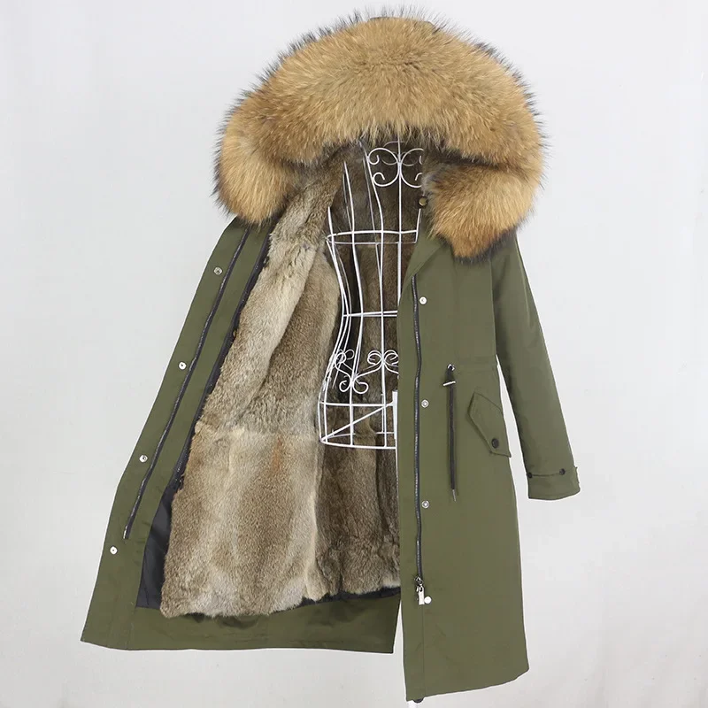 Fast Selling Fashion Women's Jacket With Detachable Inner Lining Of Real Fox Fur For Winter Warm And Stylish