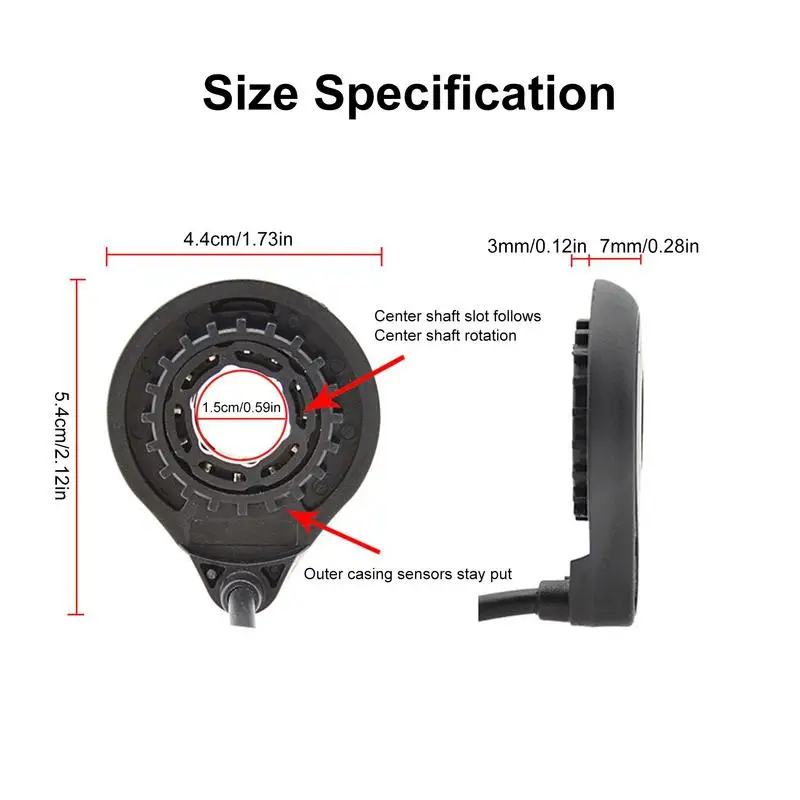 тельства датчика педали для Ebike Double Hall Pas Sensor системы Akcesoria rowerowe Elektryczny asystent rowerowy